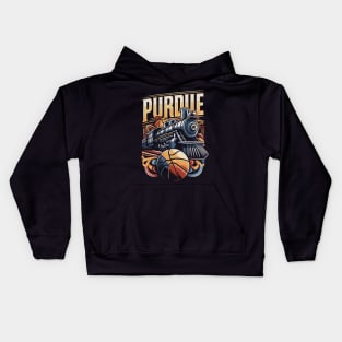 PURDUE Basketball Tribute - Basketball Purdure University Design Purdue Tribute - Basket Ball  Player Kids Hoodie